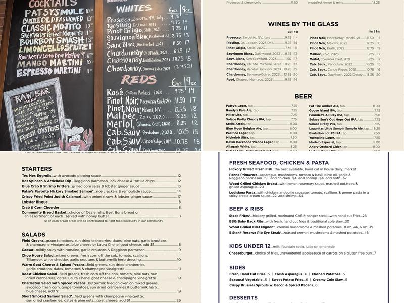 Patsy's American Menu