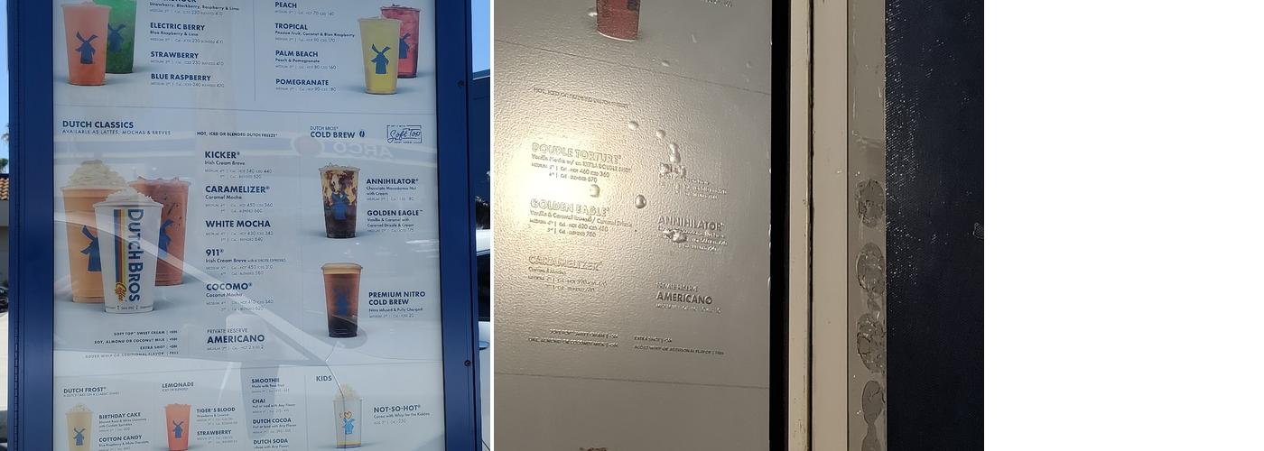 Dutch Bros Coffee Menu