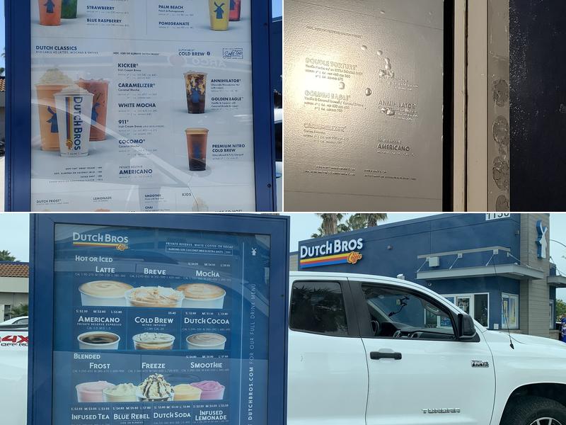 Dutch Bros Coffee Menu