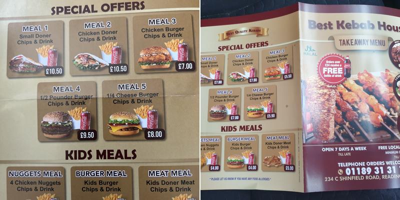 Best Kebab House Menu