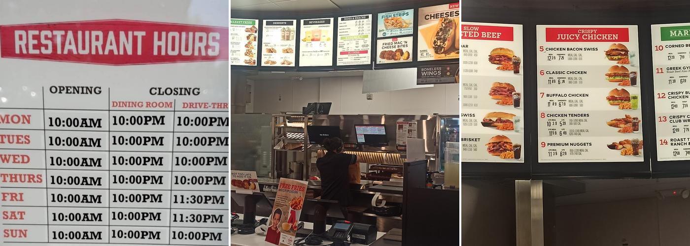 Arby's Menu