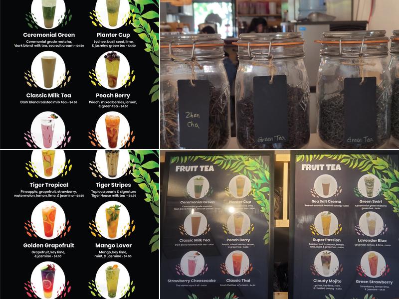 Tiger Tea House Menu