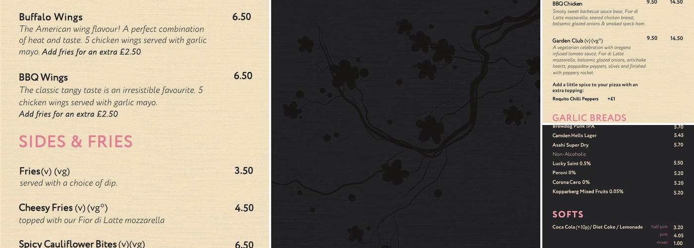 Spinners Crazy Golf & Bowling Menu