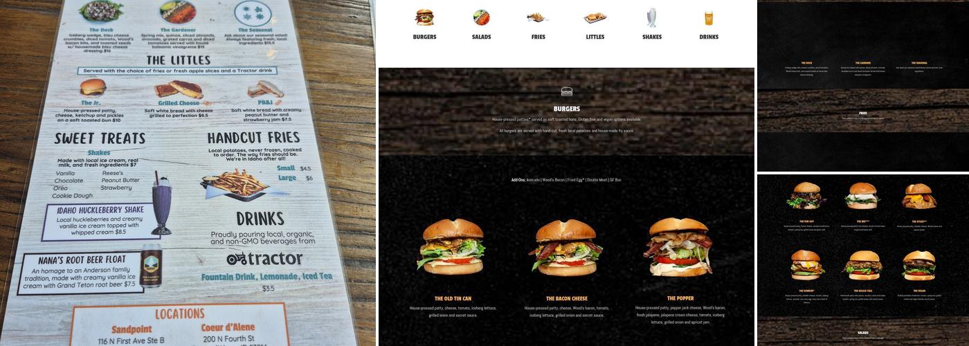 The Burger Dock Menu