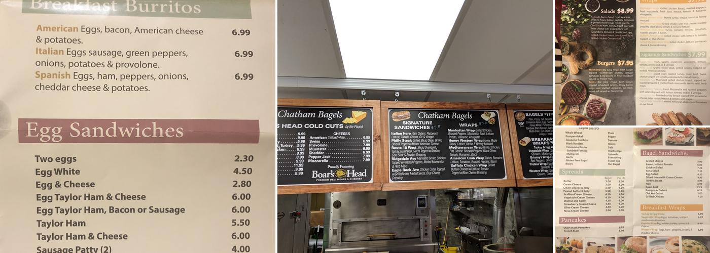Chatham Bagels Menu