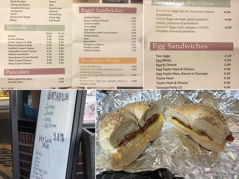 Chatham Bagels Menu