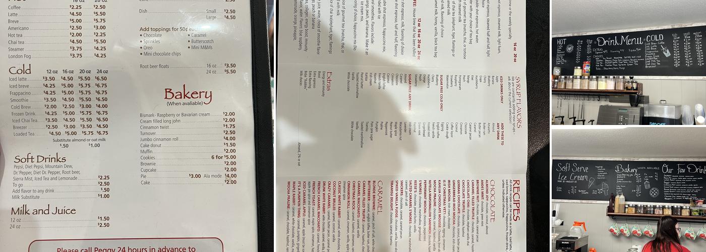 Treasured Grounds Menu