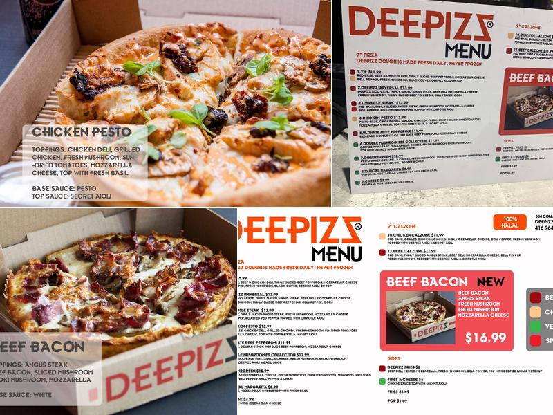 DEEPIZZ Pizzeria Menu