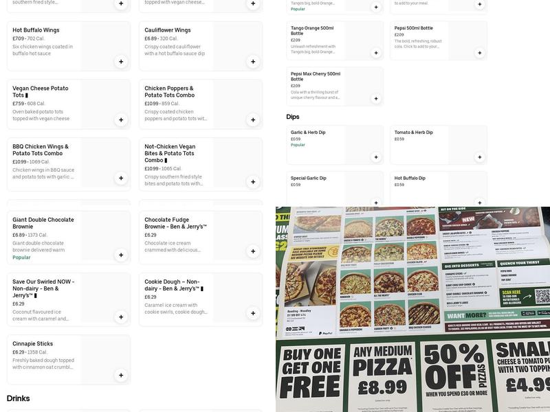 Papa Johns Pizza Menu