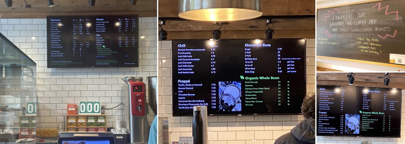 Grounds for Coffee Menu