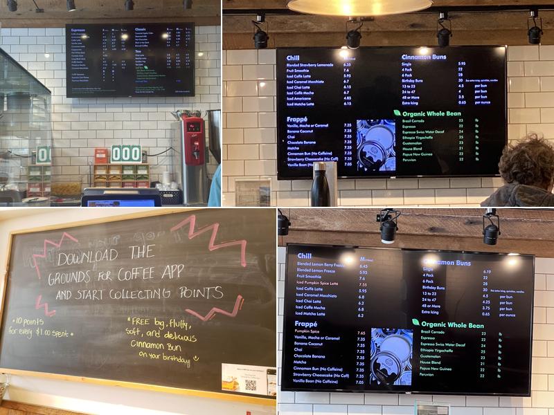 Grounds for Coffee Menu