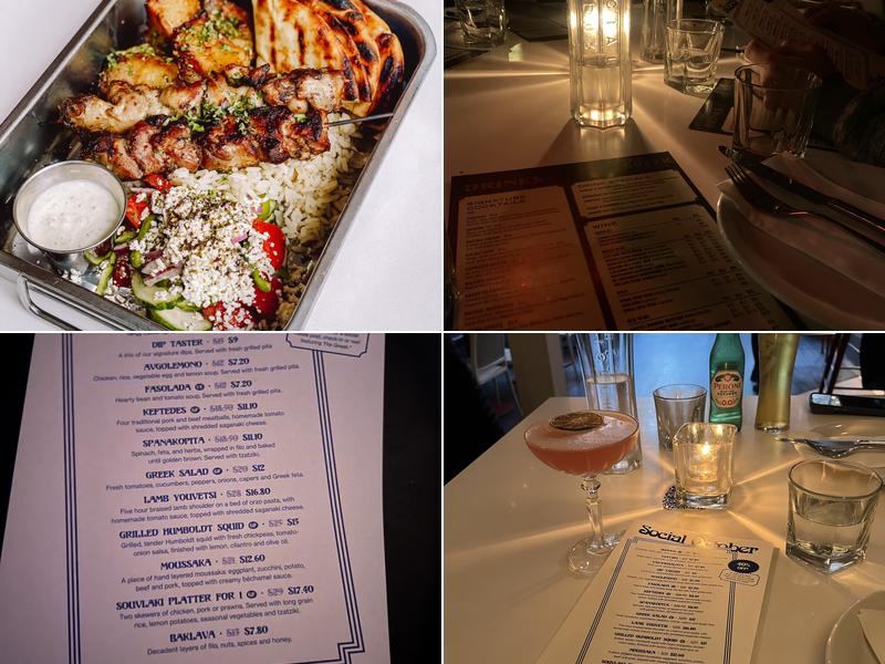 The Greek Gastown Menu