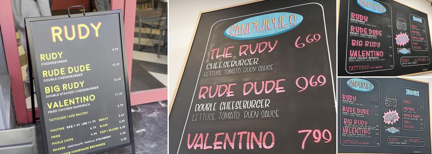 RUDY Menu