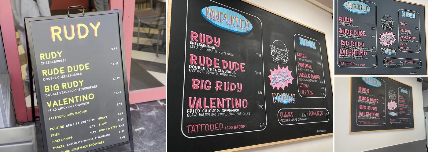 RUDY Menu
