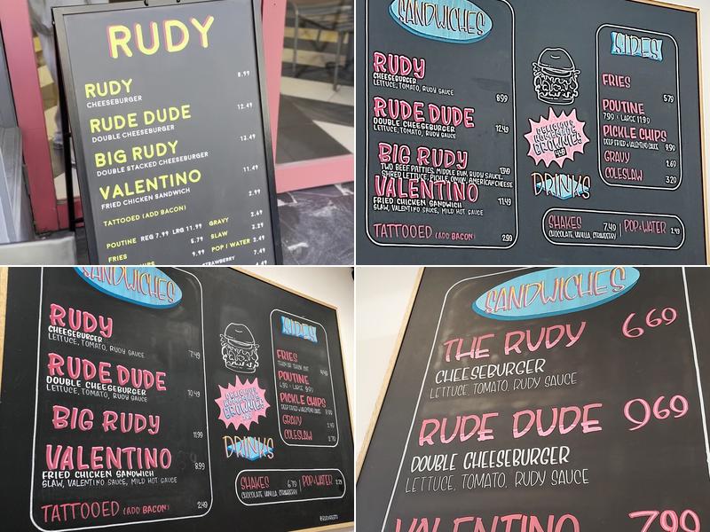 RUDY Menu