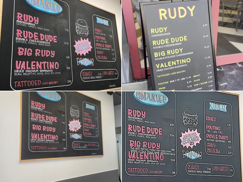 RUDY Menu