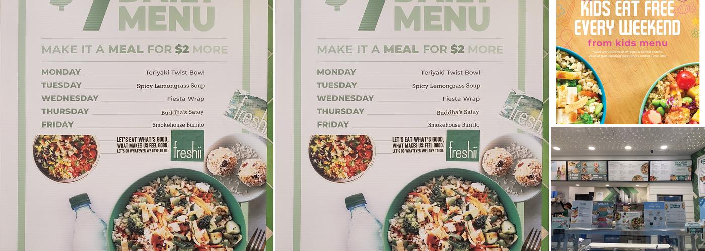 Freshii Menu