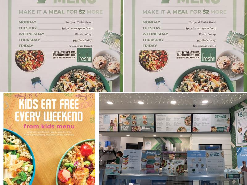 Freshii Menu