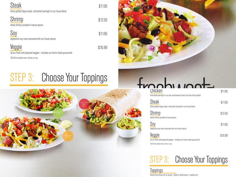 Freshwest Grill Menu