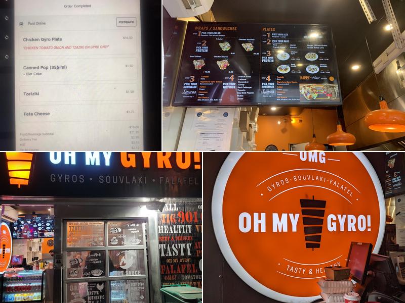 Oh My Gyro Menu