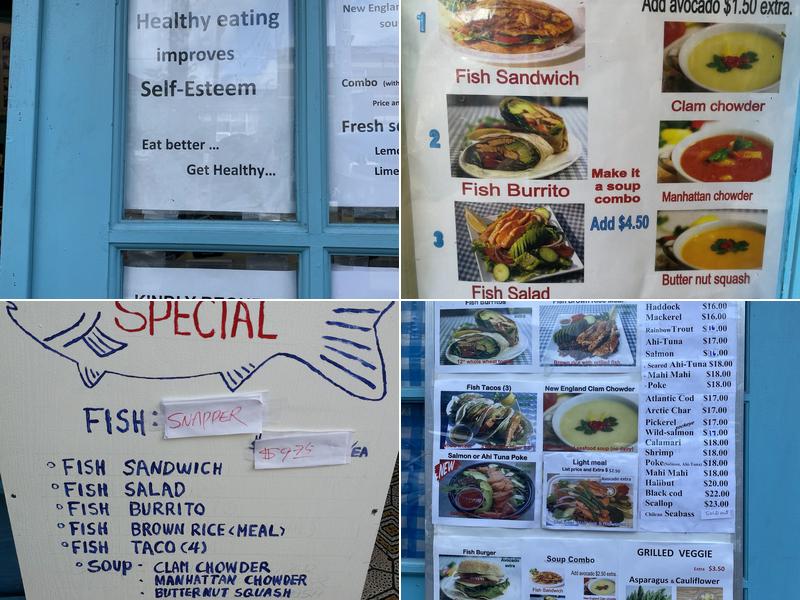 The Fish Store & YuNes' Sandwiches Menu