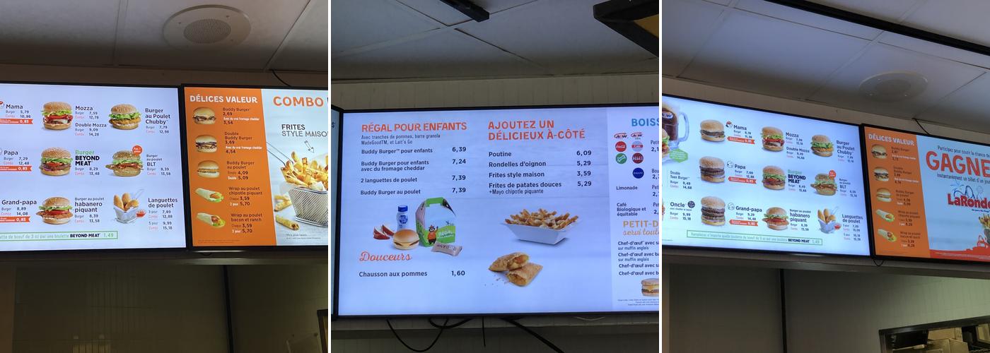 A&W Canada Menu