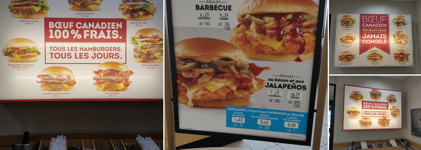 Wendy's Menu