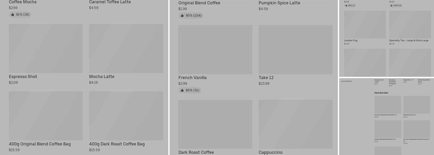 Tim Hortons Menu