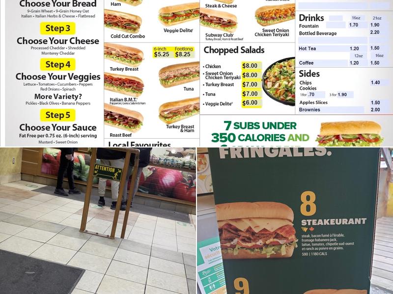 Subway Menu