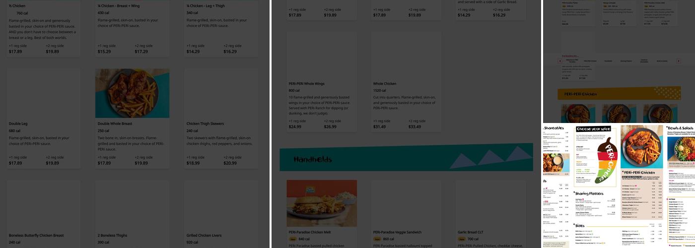 Nando's PERi-PERi Menu