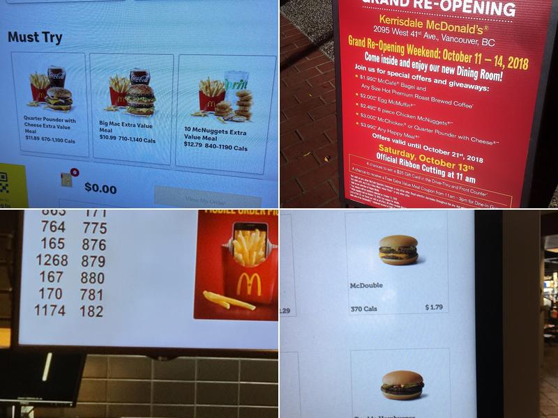 McDonald's Menu
