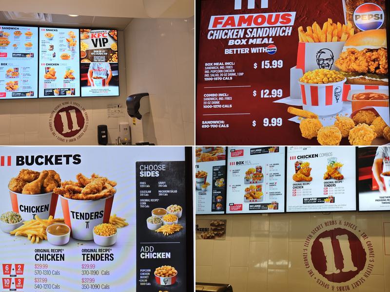 KFC Menu