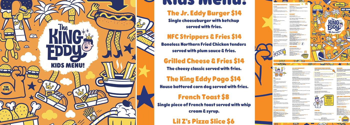 The King Eddy Menu