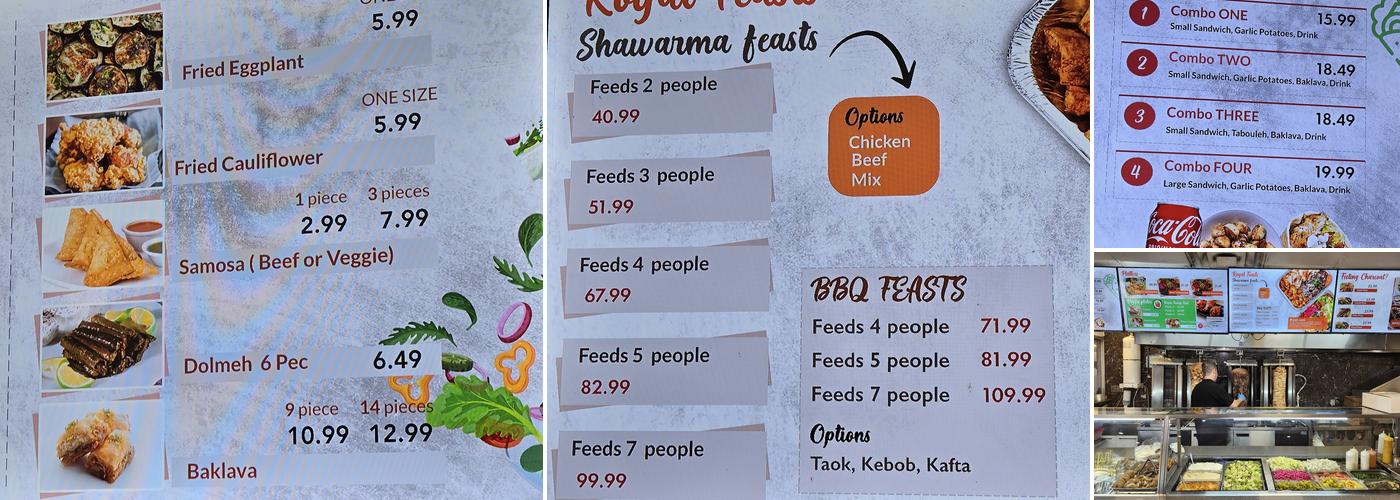 Shawarma King Menu