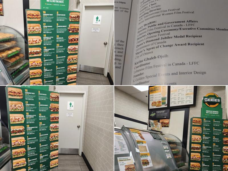 Subway Menu