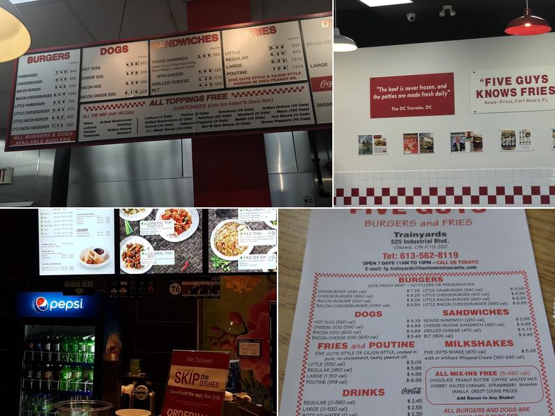 Five Guys Menu