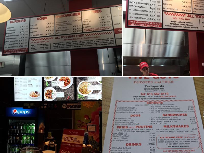 Five Guys Menu