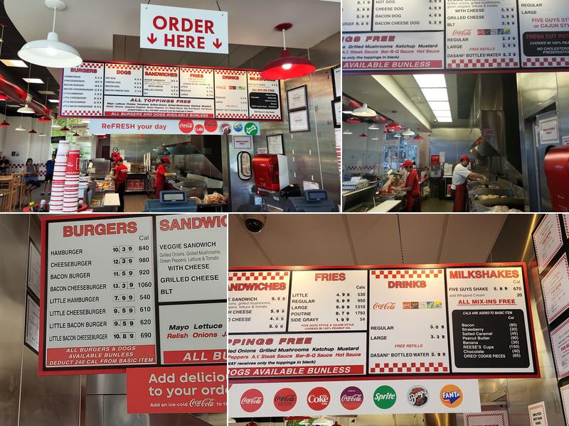 Five Guys Menu