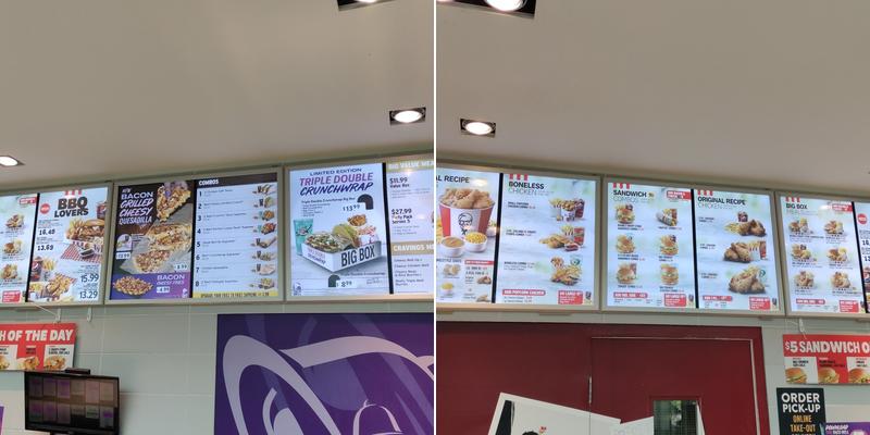 KFC Menu