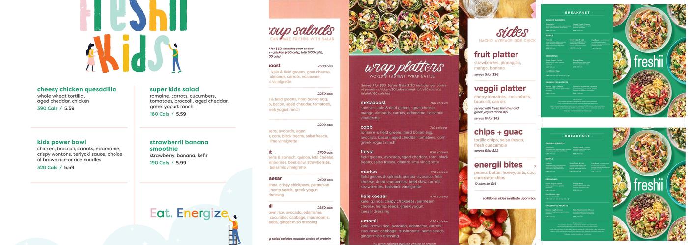 Freshii Menu