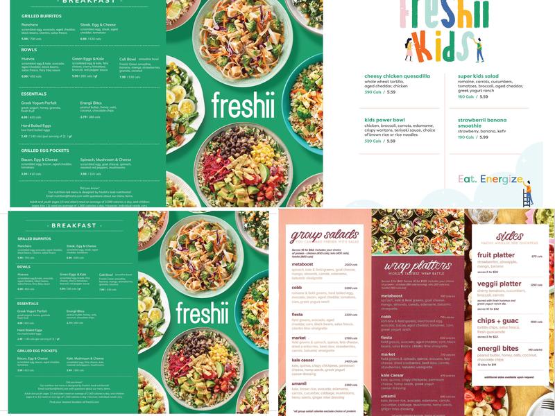 Freshii Menu