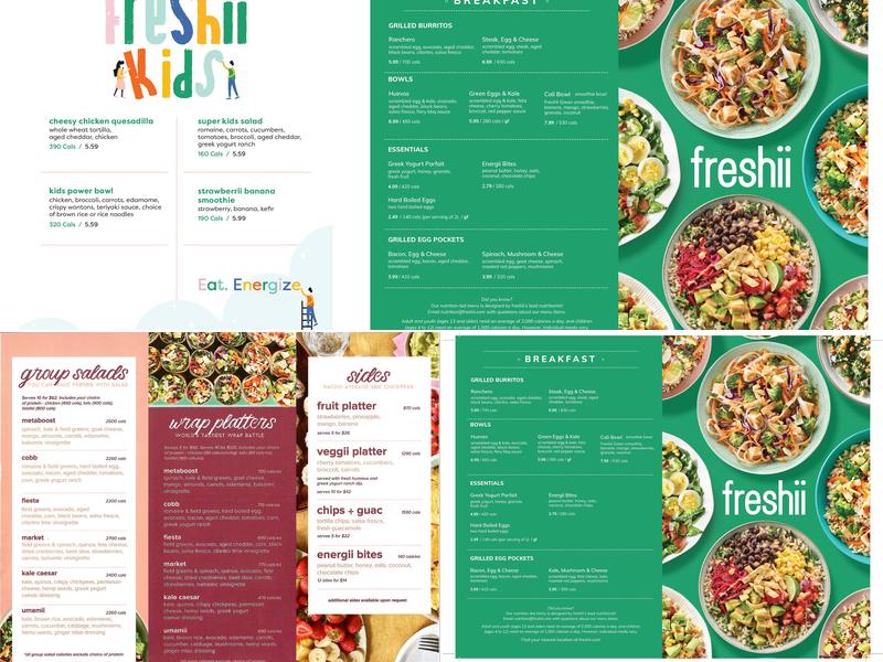 Freshii Menu