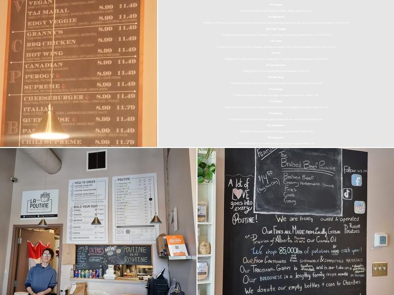 La Poutine Menu