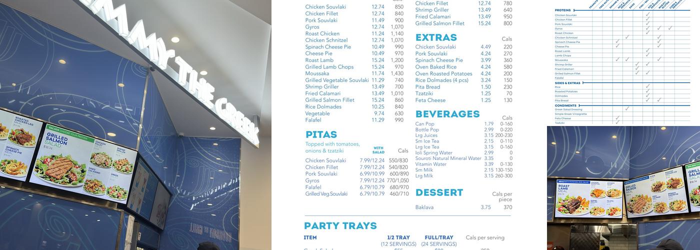 Jimmy The Greek Menu