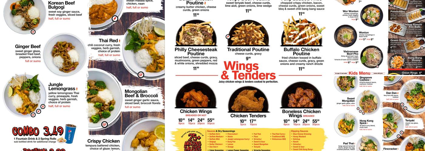 Wok Box - Jasper Ave & 101 Street Menu