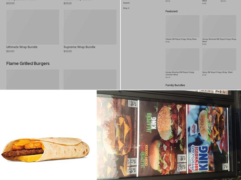 Burger King Menu