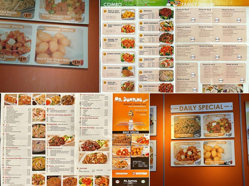 Mr. Dumpling Express Menu