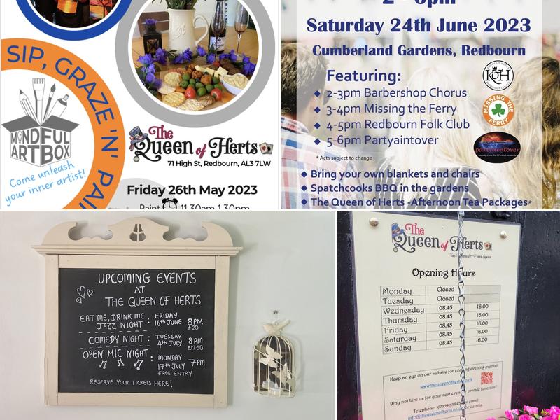 The Queen of Herts Menu