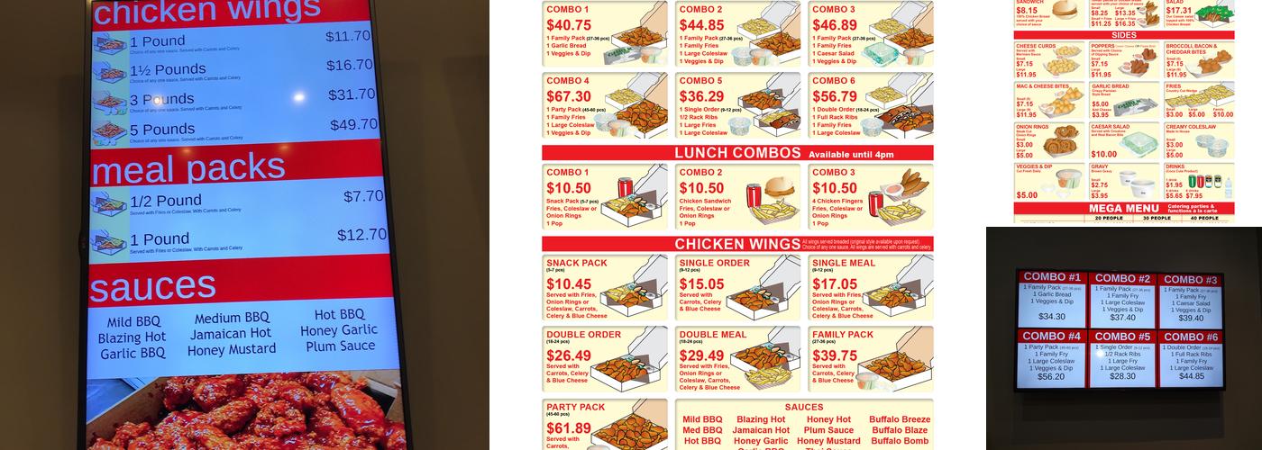 Red Rockets Menu
