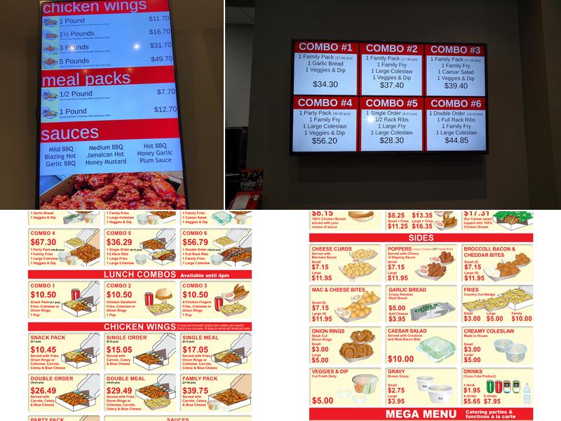 Red Rockets Menu
